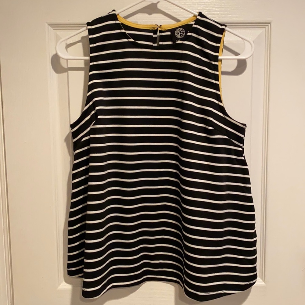 Bobeau Sleeveless Striped Top